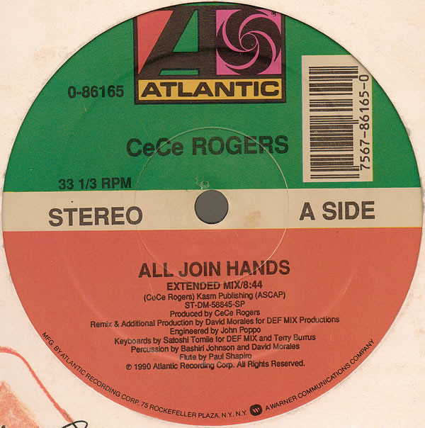 Ce Ce Rogers - All Join Hands | Atlantic (0-86165) - 3