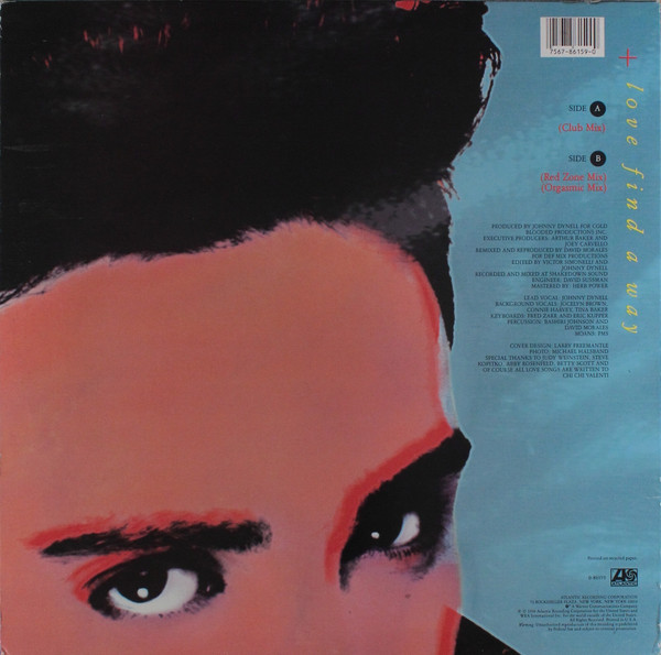 Johnny Dynell - Love Find A Way | Atlantic (0-86159) - 2 Johnny Dynell - Love Find A Way | Atlantic (0-86159) - 2