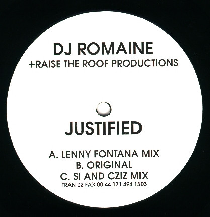 DJ Romaine - Justified | Trans (TRANS 002)