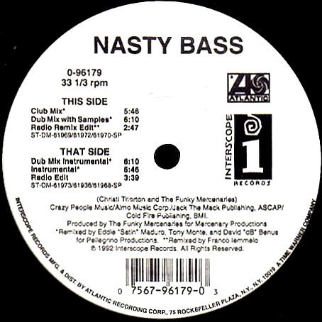 3SB - Nasty Bass | Interscope Records (0-96179)