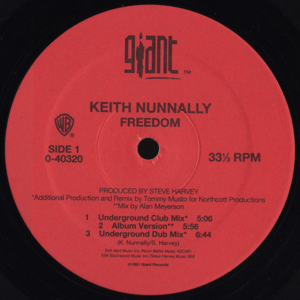 Keith Nunnally - Freedom | Giant Records (0-40320) - 2