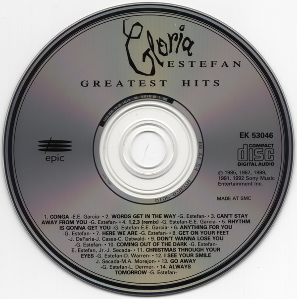 Gloria Estefan - Greatest Hits | Epic (CEK 53046) - 4 Gloria Estefan - Greatest Hits | Epic (CEK 53046) - 4