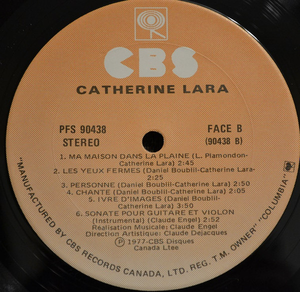 Catherine Lara - Catherine Lara | Columbia (PFS 90438) - 4