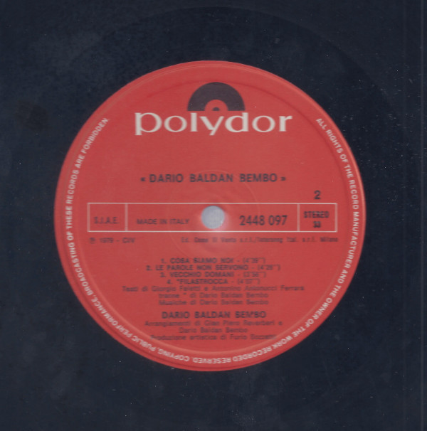 Dario Baldan Bembo - Dario Baldan Bembo | Polydor (2448 097) - 4