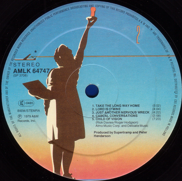 Supertramp - Breakfast In America | A&M Records (AMLK 64747) - 4 Supertramp - Breakfast In America | A&M Records (AMLK 64747) - 4