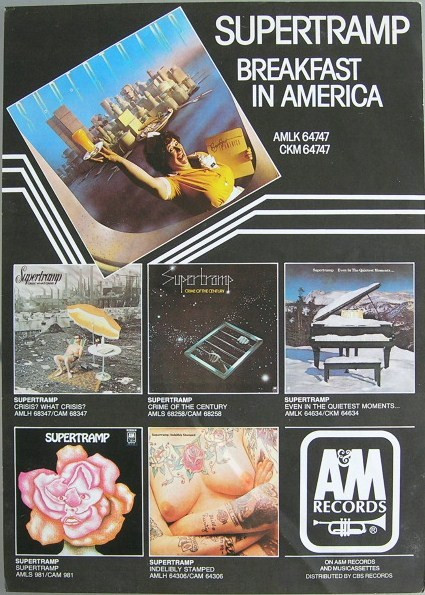 Supertramp - Breakfast In America | A&M Records (AMLK 64747) - 8 Supertramp - Breakfast In America | A&M Records (AMLK 64747) - 8
