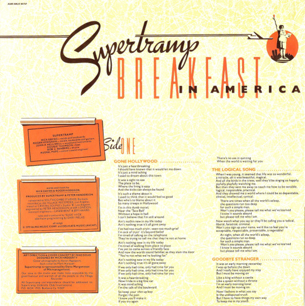Supertramp - Breakfast In America | A&M Records (AMLK 64747) - 5 Supertramp - Breakfast In America | A&M Records (AMLK 64747) - 5