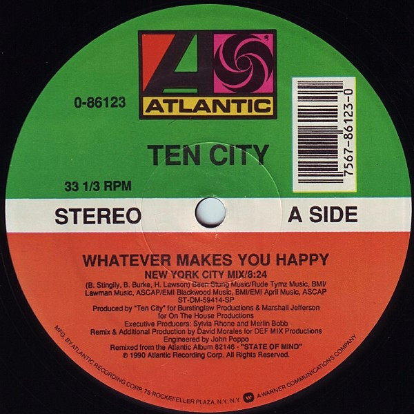 Ten City - Whatever Makes You Happy | Atlantic (0-86123) - main
