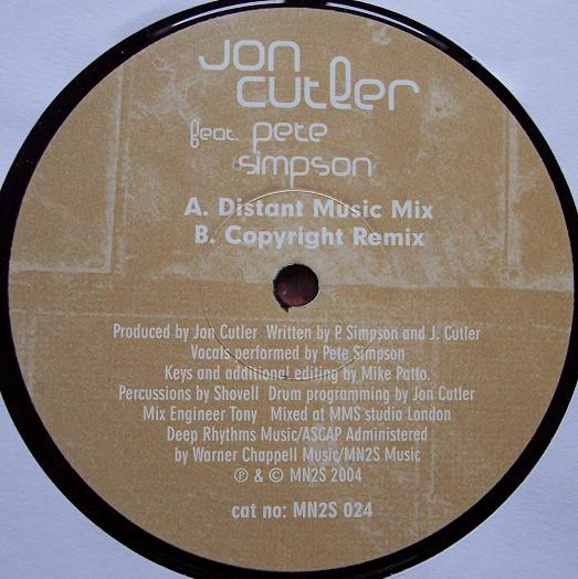 Jon Cutler - Runnin' | Milk N 2 Sugars Recordings (mn2s 024)