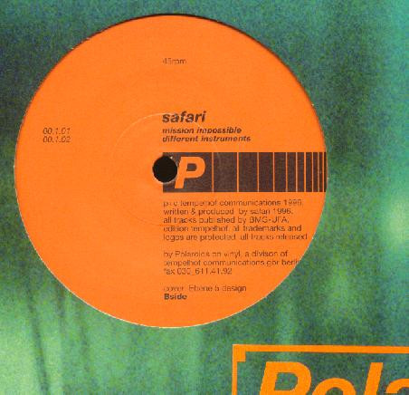 Safari - Mission Impossible / Different Instruments | Polaroids On Vinyl (00.1)