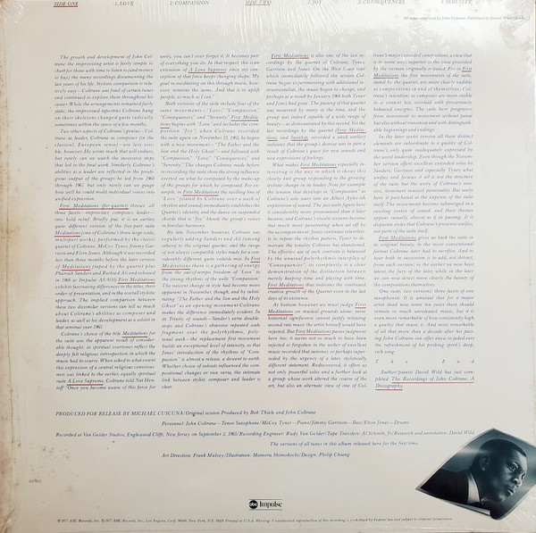 John Coltrane - First Meditations (For Quartet) | ABC Impulse! (AS-9332) - 2