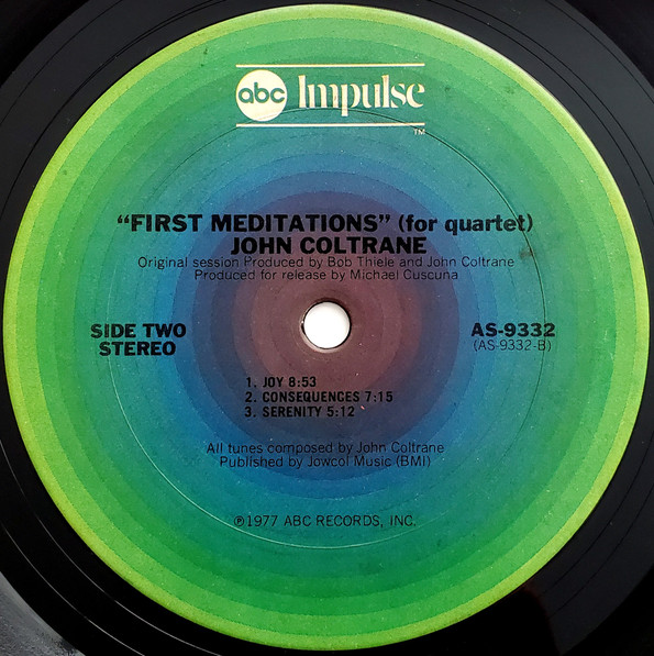 John Coltrane - First Meditations (For Quartet) | ABC Impulse! (AS-9332) - 4