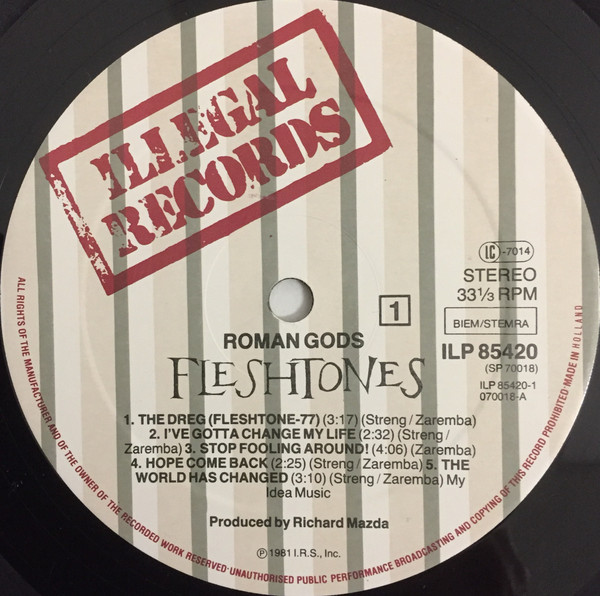 The Fleshtones - Roman Gods | Illegal Records (ILP 85420) - 3