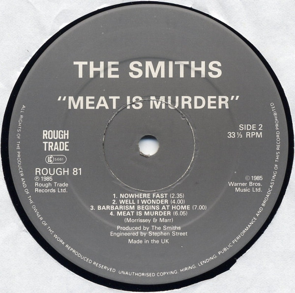 The Smiths - Meat Is Murder | Rough Trade (ROUGH 81) - 4
