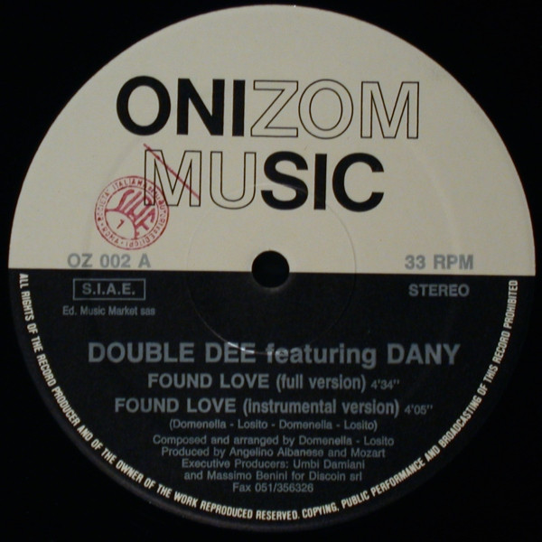 Double Dee & Dany - Found Love | Onizom Music (OZ 002) - 3 Double Dee & Dany - Found Love | Onizom Music (OZ 002) - 3