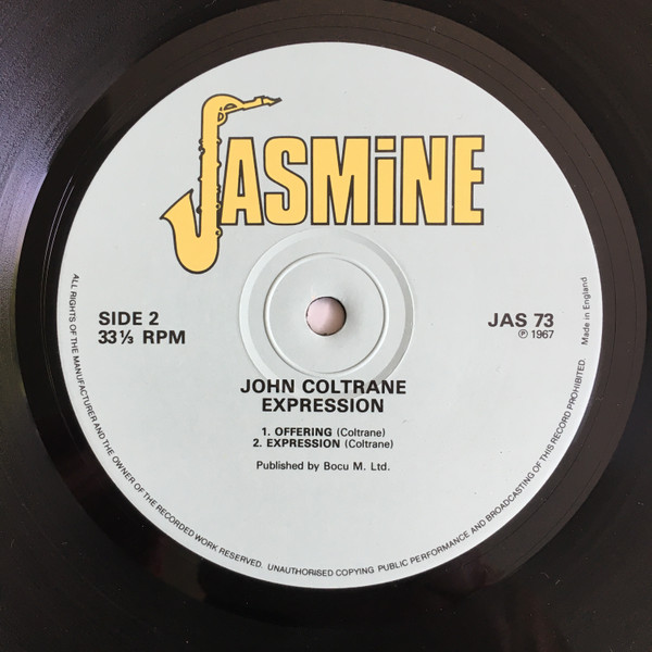 John Coltrane - Expression | Jasmine Records (JAS 73) - 4