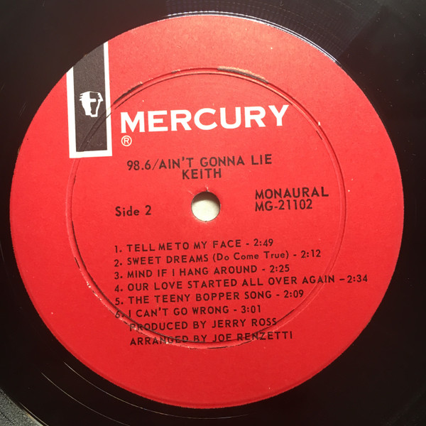 Keith - 98.6 / Ain't Gonna Lie | Mercury (MG 21102) - 4 Keith - 98.6 / Ain't Gonna Lie | Mercury (MG 21102) - 4