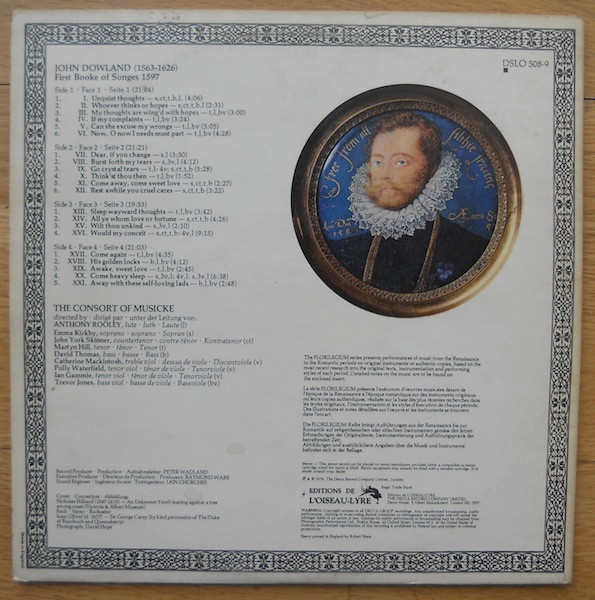 Dowland - The Consort Of Musicke - First Booke Of Songes 1597 | L'Oiseau-Lyre (DSLO 508-9) - 2 Dowland - The Consort Of Musicke - First Booke Of Songes 1597 | L'Oiseau-Lyre (DSLO 508-9) - 2