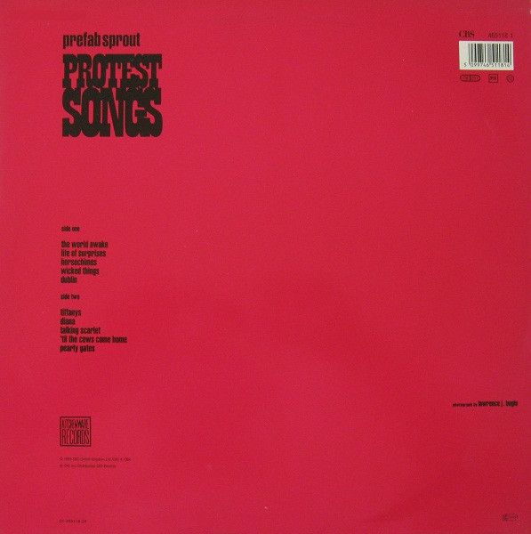Prefab Sprout - Protest Songs | Kitchenware Records (465118 1) - 2