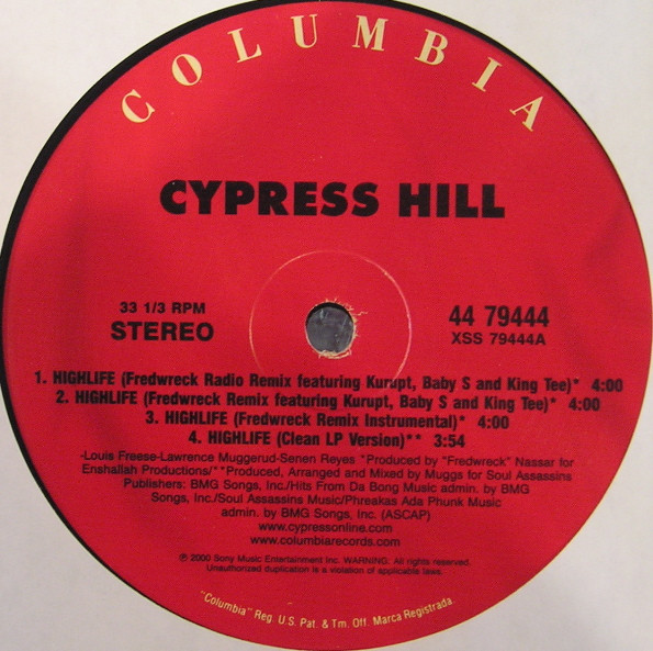 Cypress Hill - Highlife | Columbia (44 79444) - 3