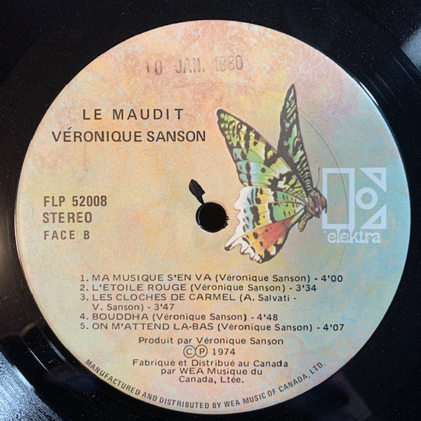 Veronique Sanson - Le Maudit | Elektra (FLP 52008) - 4