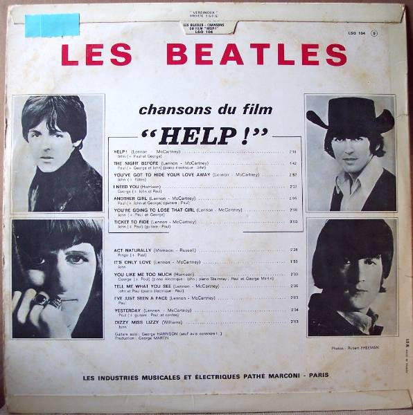 The Beatles - Help | Odeon (LSO 104) - 2 The Beatles - Help | Odeon (LSO 104) - 2