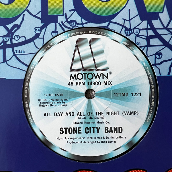 Stone City Band - All Day And All Of The Night | Motown (12TMG 1221) - 2