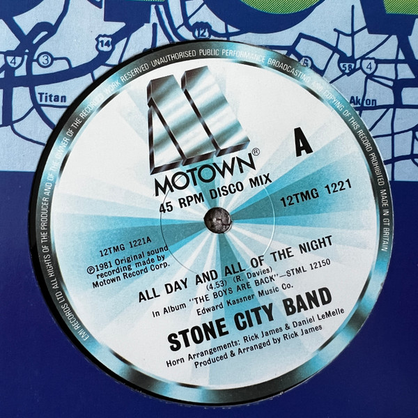Stone City Band - All Day And All Of The Night | Motown (12TMG 1221) - main