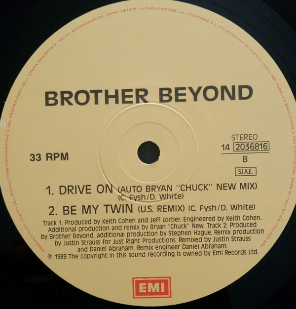 Brother Beyond - Drive On / Be My Twin | Parlophone (14 2036816) - 4 Brother Beyond - Drive On / Be My Twin | Parlophone (14 2036816) - 4