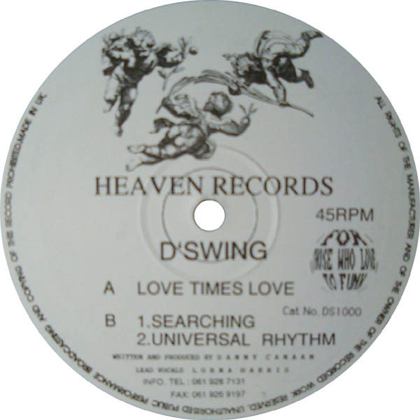 D'Swing - Love Times Love / Searching / Universal Rhythm | Heaven Records (DS1000) - main D'Swing - Love Times Love / Searching / Universal Rhythm | Heaven Records (DS1000) - main