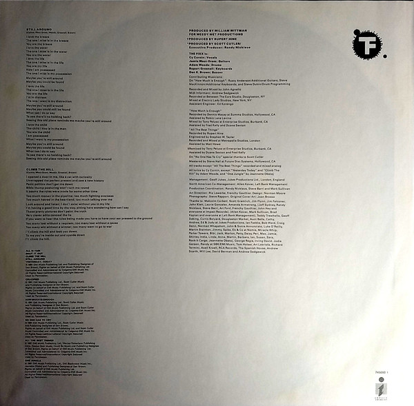 The Fixx - Ink. | EMI (064-7 45000 1) - 3