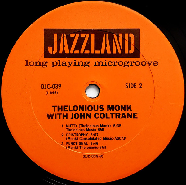 Thelonious Monk With John Coltrane - Thelonious Monk With John Coltrane | Original Jazz Classics (OJC-039) - 4 Thelonious Monk With John Coltrane - Thelonious Monk With John Coltrane | Original Jazz Classics (OJC-039) - 4