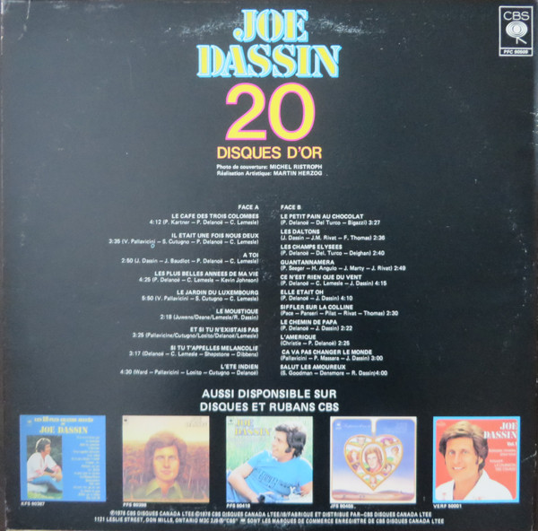 Joe Dassin - 20 Disques D'Or | CBS (PFC 90509) - 2 Joe Dassin - 20 Disques D'Or | CBS (PFC 90509) - 2