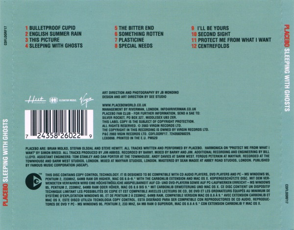 Placebo - Sleeping With Ghosts | Elevator Music (CDFLOORF17) - 2 Placebo - Sleeping With Ghosts | Elevator Music (CDFLOORF17) - 2