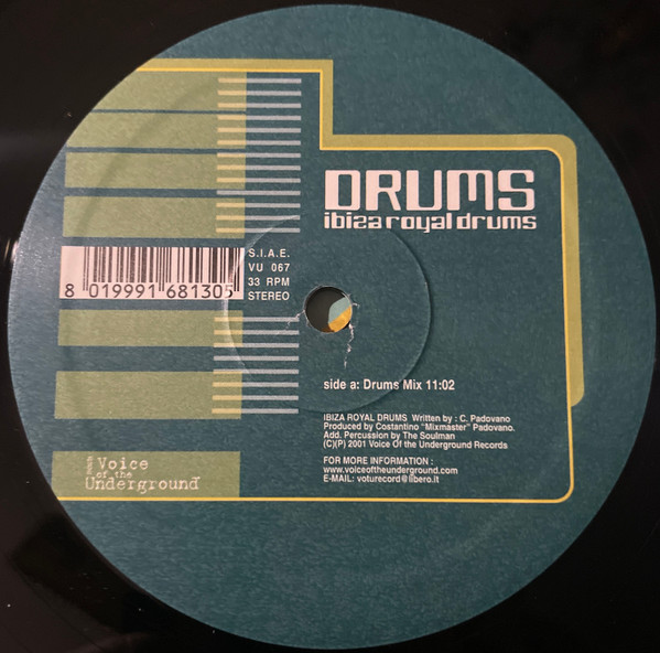 Drums - Ibiza Royal Drums | V.O.T.U. Records (Voice Of The Underground Records) (VU 067) - 3 Drums - Ibiza Royal Drums | V.O.T.U. Records (Voice Of The Underground Records) (VU 067) - 3