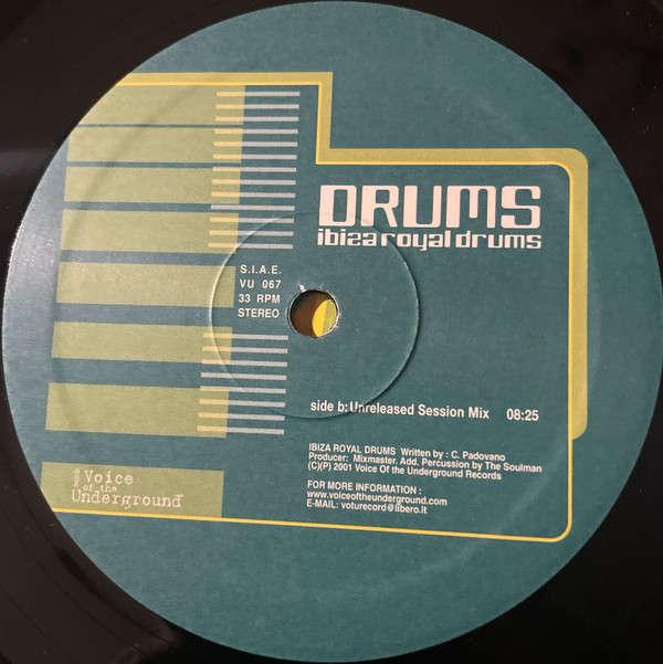 Drums - Ibiza Royal Drums | V.O.T.U. Records (Voice Of The Underground Records) (VU 067) - 4 Drums - Ibiza Royal Drums | V.O.T.U. Records (Voice Of The Underground Records) (VU 067) - 4