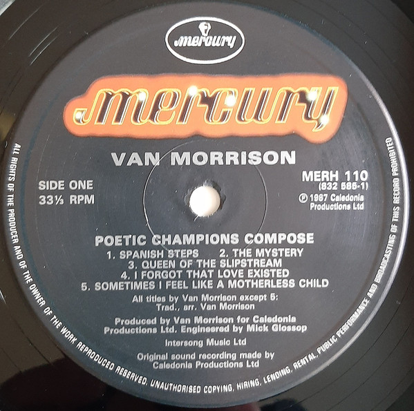 Van Morrison - Poetic Champions Compose | Mercury (MERH 110) - 3