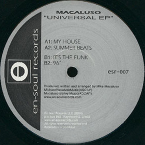 Macaluso - Universal EP | En-Soul Records (esr-007) - main Macaluso - Universal EP | En-Soul Records (esr-007) - main