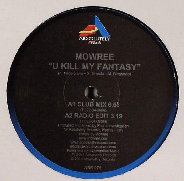 Mowree - U Kill My Fantasy | Absolutely Records (ABR 079) - 3