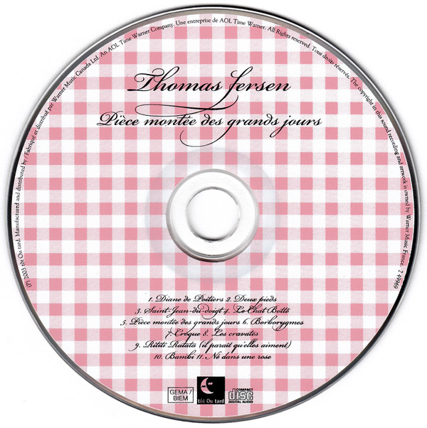 Thomas Fersen - Pièce Montée Des Grands Jours | Tôt Ou Tard (2 49969) - 4