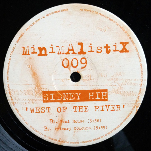 Sidney Hih - West Of The River | Minimalistix (MN009) - 2