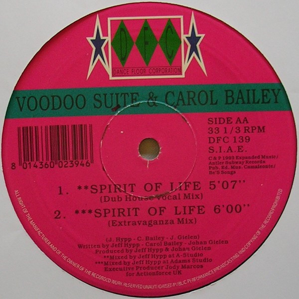 Voodoo Suite And Carol Bailey - Spirit Of Life | DFC (DFC 139) - 4 Voodoo Suite And Carol Bailey - Spirit Of Life | DFC (DFC 139) - 4