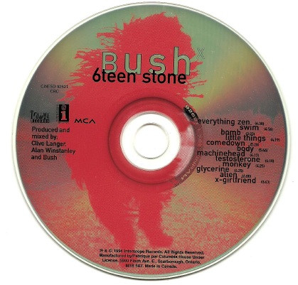 Bushˣ - Sixteen Stone | Trauma Records (INTSD 92531) - 3 Bushˣ - Sixteen Stone | Trauma Records (INTSD 92531) - 3
