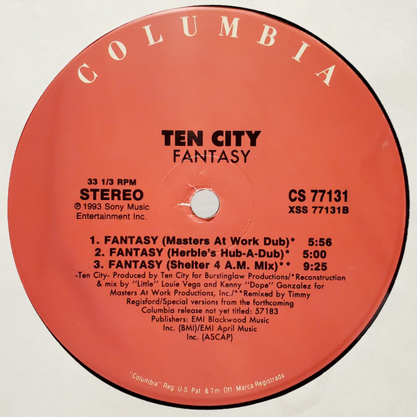 Ten City - Fantasy | Columbia (CS 77132) - 4 Ten City - Fantasy | Columbia (CS 77132) - 4
