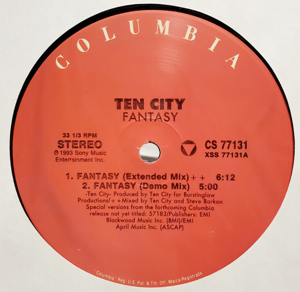 Ten City - Fantasy | Columbia (CS 77132) - 3 Ten City - Fantasy | Columbia (CS 77132) - 3