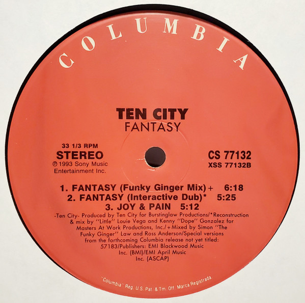 Ten City - Fantasy | Columbia (CS 77132) - 6 Ten City - Fantasy | Columbia (CS 77132) - 6