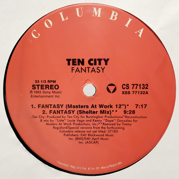 Ten City - Fantasy | Columbia (CS 77132) - 5 Ten City - Fantasy | Columbia (CS 77132) - 5