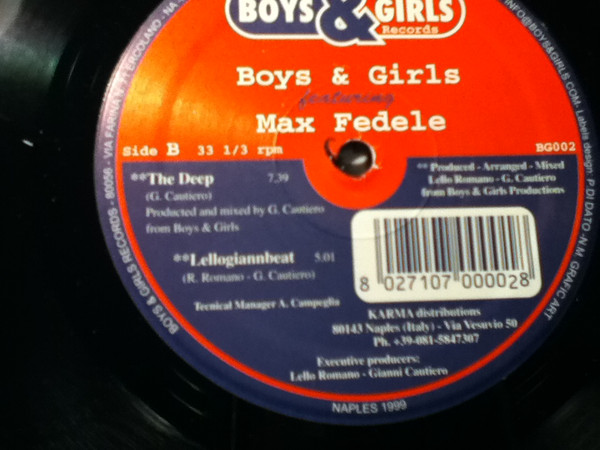 Boys & Girls Featuring Max Fedele - Guitar Experience | Boys & Girls Records (BG002) - 3