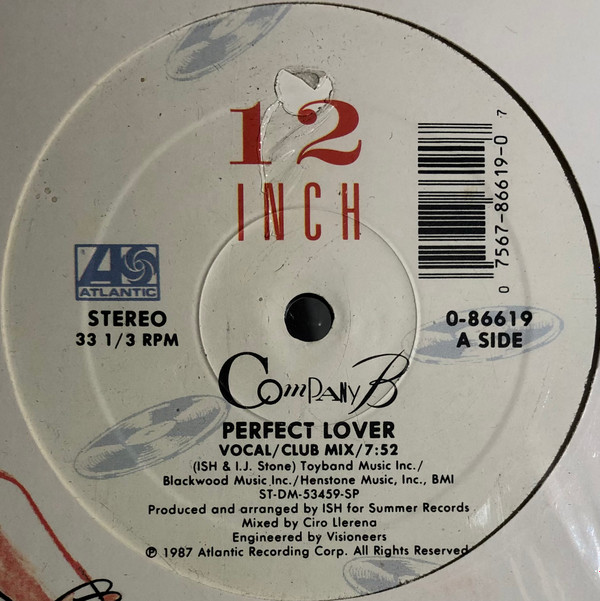 Company B - Perfect Lover | Atlantic (0-86619) - main