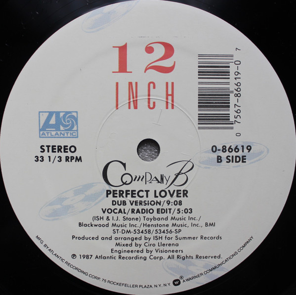 Company B - Perfect Lover | Atlantic (0-86619) - 3